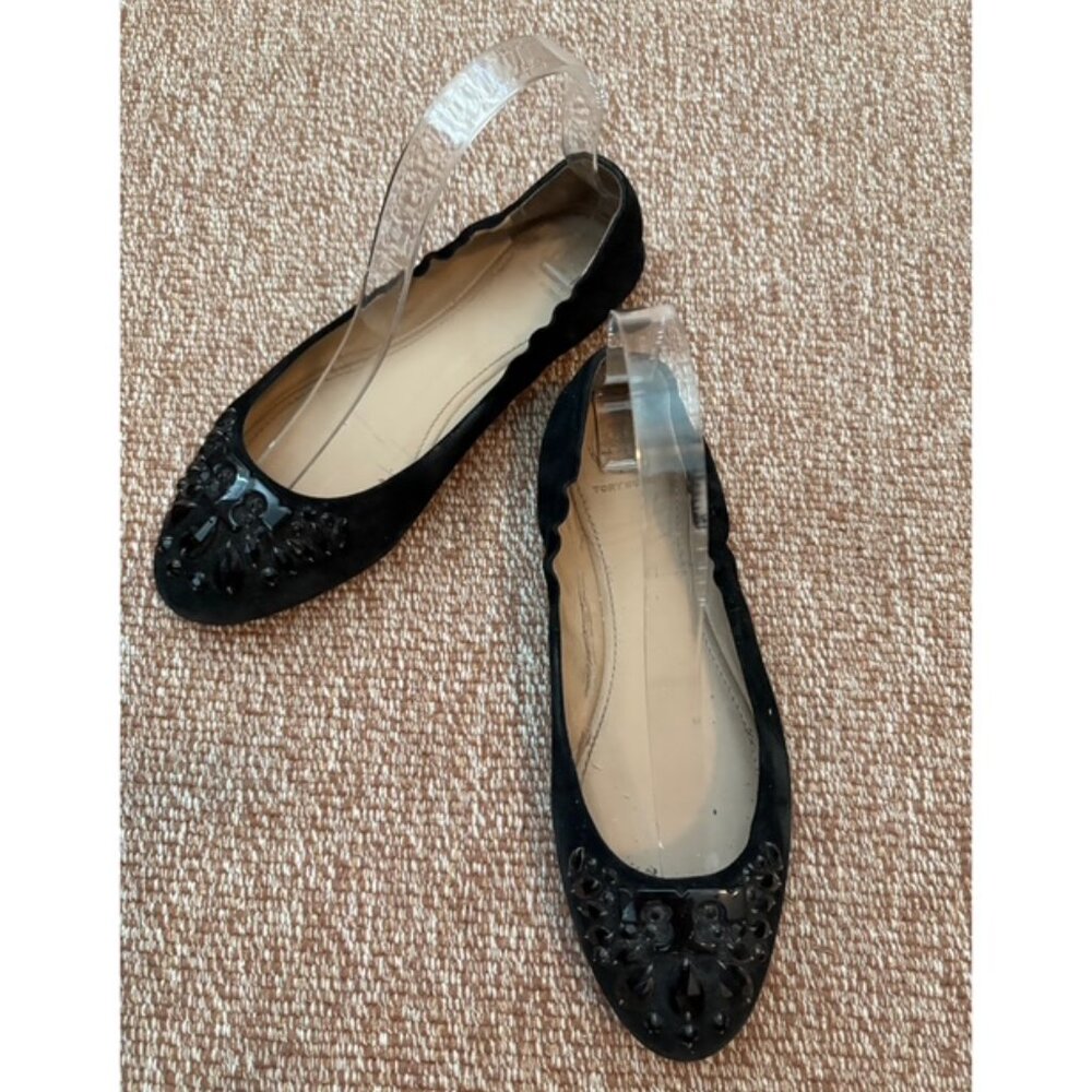 Tory Burch - black embellished flats!